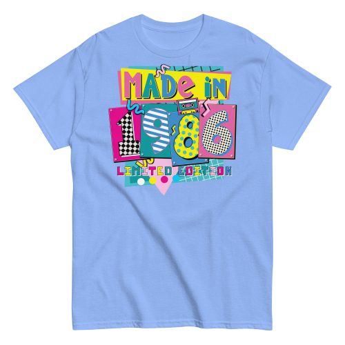 Made in 1986 Retro 80’s T-shirt 1986 Birthday Gift