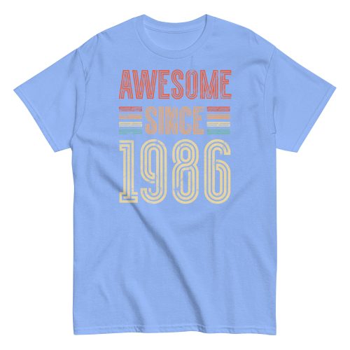 Awesome Since 1986 Retro Birthday Gift T-shirt