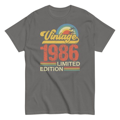 Vintage 1986 Limited Edition T-shirt 86 Birthday Gift