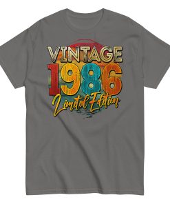 Vintage 1986 Limited Edition Birthday 86 T-shirt