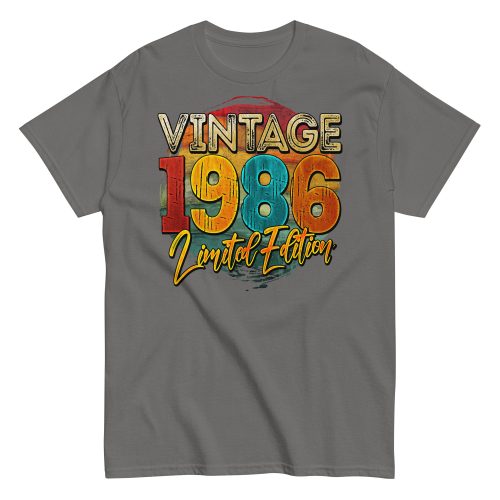 Vintage 1986 Limited Edition Birthday 86 T-shirt