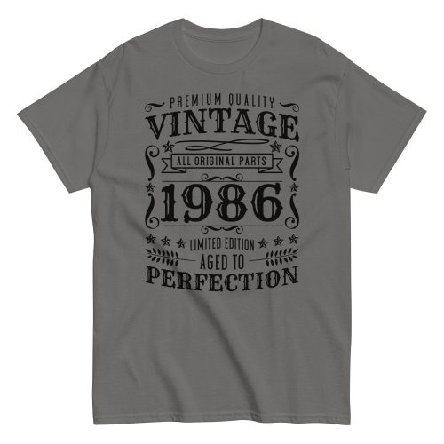 Vintage 1986 Aged To Perfection T-Shirt Birthday Gift