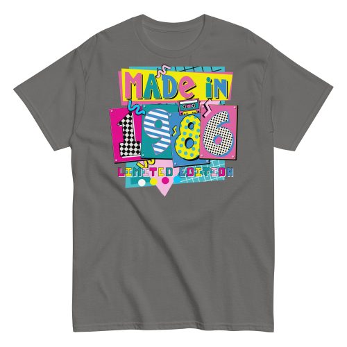 Made in 1986 Retro 80’s T-shirt 1986 Birthday Gift
