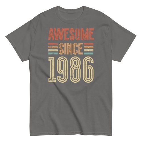 Awesome Since 1986 Retro Birthday Gift T-shirt