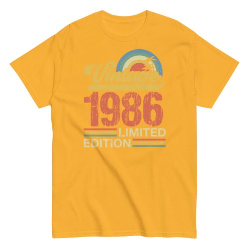 Vintage 1986 Limited Edition T-shirt 86 Birthday Gift