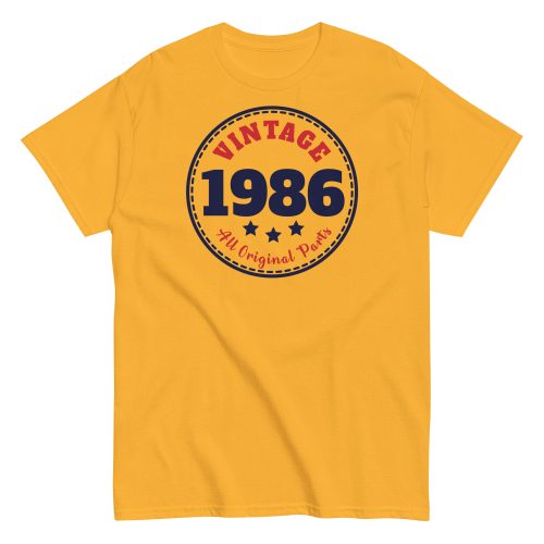 Vintage 1986 All Original Parts Retro T-shirt