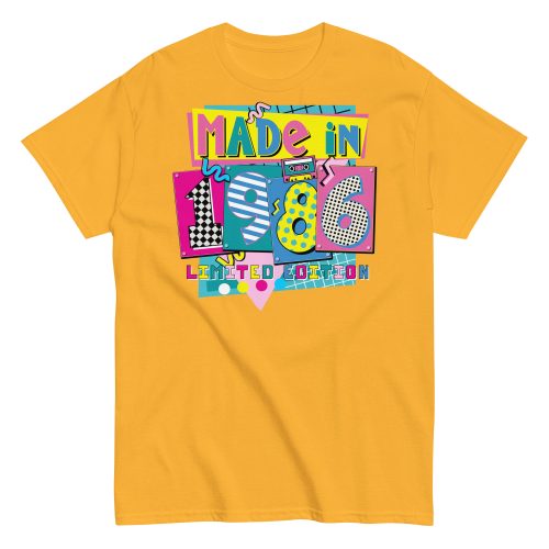 Made in 1986 Retro 80’s T-shirt 1986 Birthday Gift