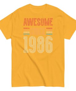 Awesome Since 1986 Retro Birthday Gift T-shirt