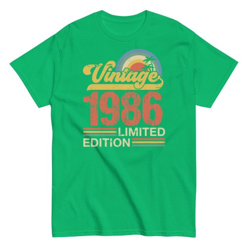 Vintage 1986 Limited Edition T-shirt 86 Birthday Gift