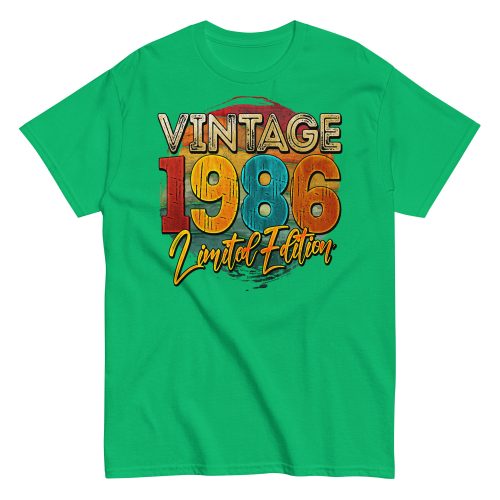 Vintage 1986 Limited Edition Birthday 86 T-shirt