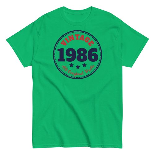 Vintage 1986 All Original Parts Retro T-shirt
