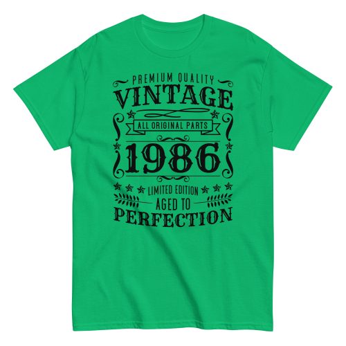 Vintage 1986 Aged To Perfection T-Shirt Birthday Gift