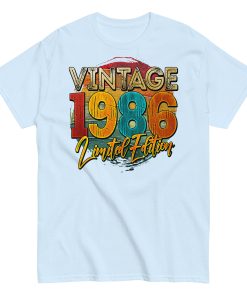 Vintage 1986 Limited Edition Birthday 86 T-shirt
