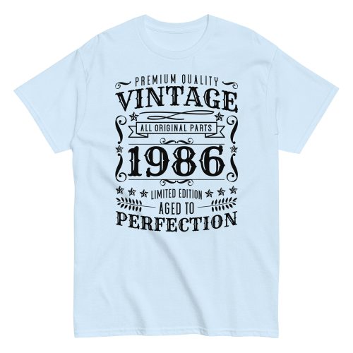 Vintage 1986 Aged To Perfection T-Shirt Birthday Gift