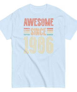 Awesome Since 1986 Retro Birthday Gift T-shirt