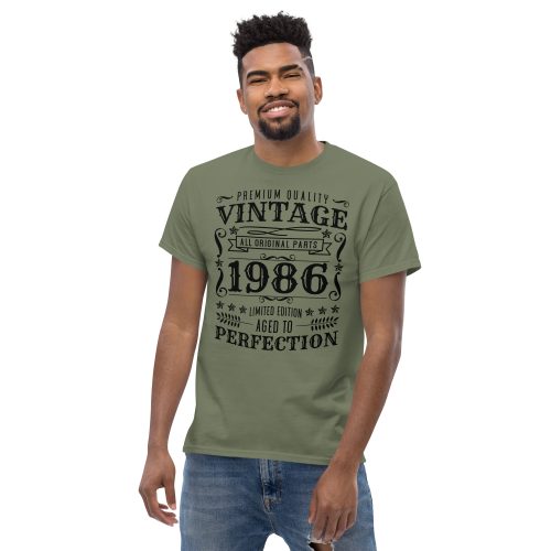 Vintage 1986 Aged To Perfection T-Shirt Birthday Gift