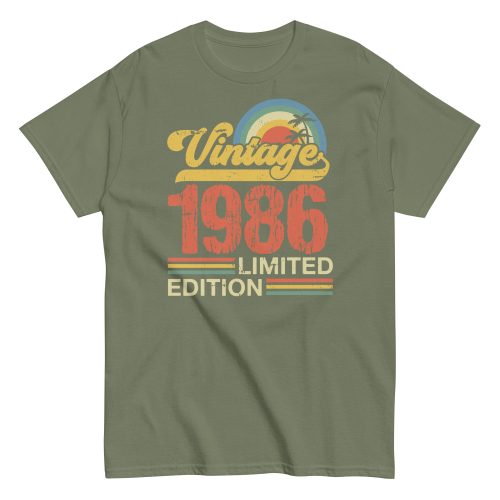 Vintage 1986 Limited Edition T-shirt 86 Birthday Gift