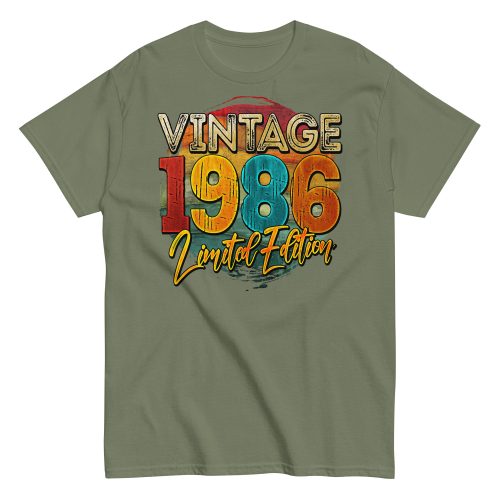 Vintage 1986 Limited Edition Birthday 86 T-shirt