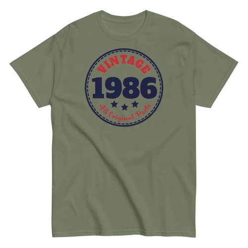 Vintage 1986 All Original Parts Retro T-shirt