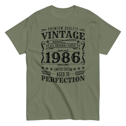 Vintage 1986 Aged To Perfection T-Shirt Birthday Gift