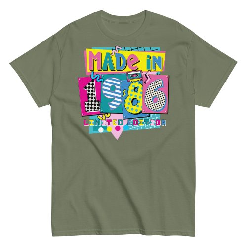 Made in 1986 Retro 80’s T-shirt 1986 Birthday Gift