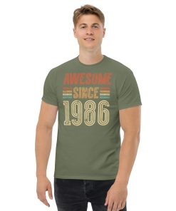 Awesome Since 1986 Retro Birthday Gift T-shirt