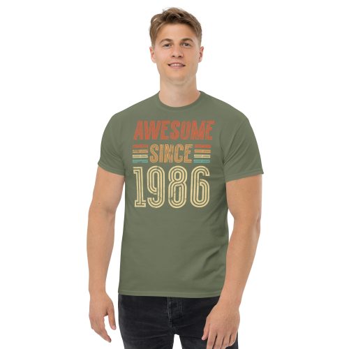 Awesome Since 1986 Retro Birthday Gift T-shirt