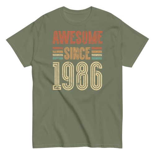 Awesome Since 1986 Retro Birthday Gift T-shirt