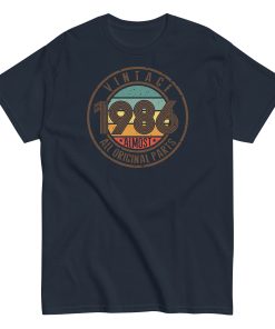 Vintage 1986 All Original Parts T-shirt 86 Birthday Tee