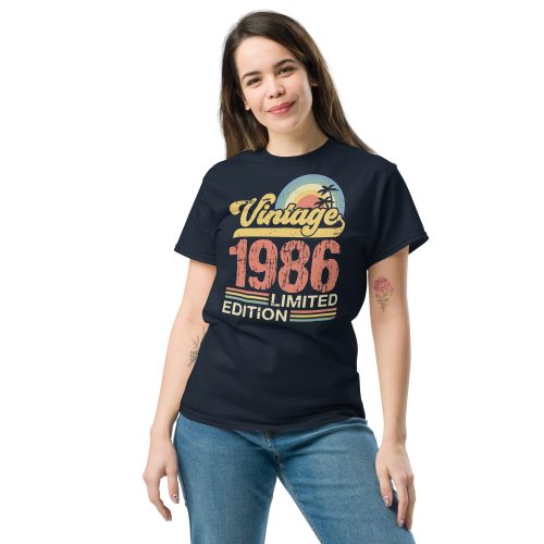 Vintage 1986 Limited Edition T-shirt 86 Birthday Gift