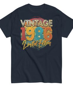 Vintage 1986 Limited Edition Birthday 86 T-shirt