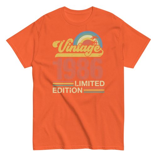 Vintage 1986 Limited Edition T-shirt 86 Birthday Gift