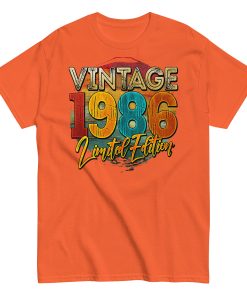 Vintage 1986 Limited Edition Birthday 86 T-shirt