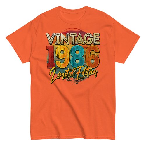 Vintage 1986 Limited Edition Birthday 86 T-shirt
