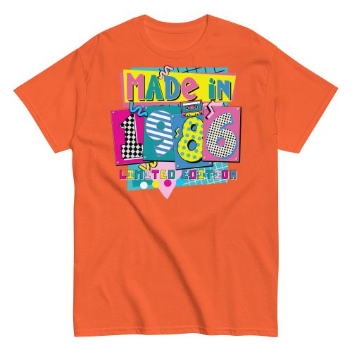 Made in 1986 Retro 80’s T-shirt 1986 Birthday Gift
