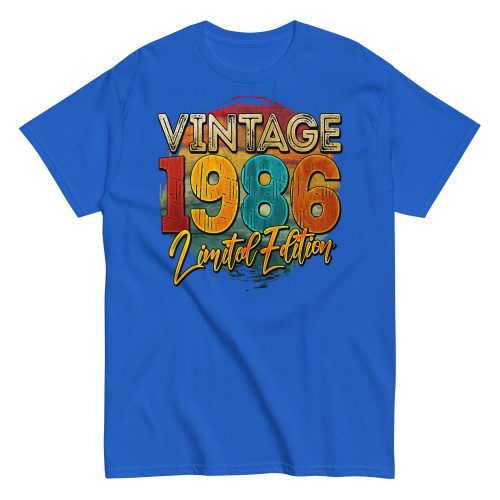 Vintage 1986 Limited Edition Birthday 86 T-shirt