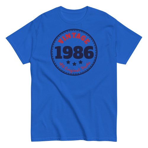 Vintage 1986 All Original Parts Retro T-shirt