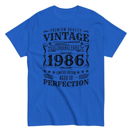 Vintage 1986 Aged To Perfection T-Shirt Birthday Gift