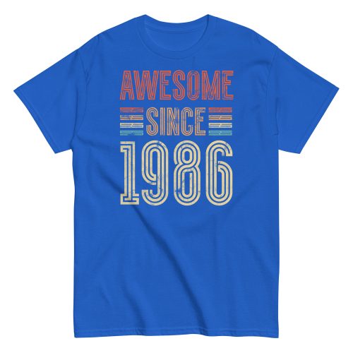 Awesome Since 1986 Retro Birthday Gift T-shirt