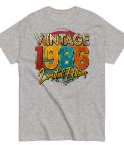 Vintage 1986 Limited Edition Birthday 86 T-shirt