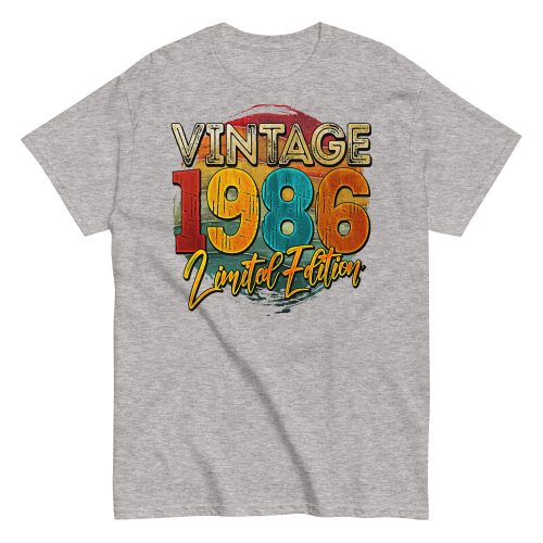 Vintage 1986 Limited Edition Birthday 86 T-shirt
