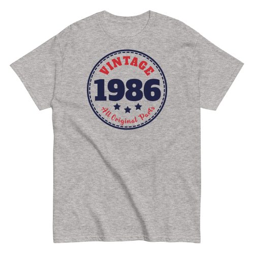 Vintage 1986 All Original Parts Retro T-shirt