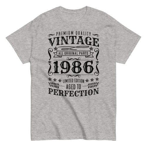 Vintage 1986 Aged To Perfection T-Shirt Birthday Gift