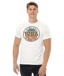 Vintage 1986 All Original Parts T-shirt 86 Birthday Tee