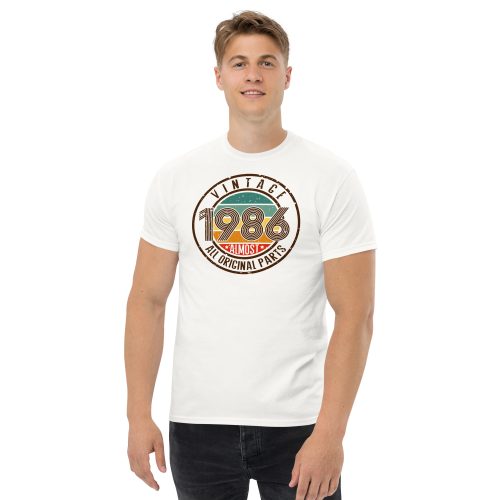 Vintage 1986 All Original Parts T-shirt 86 Birthday Tee