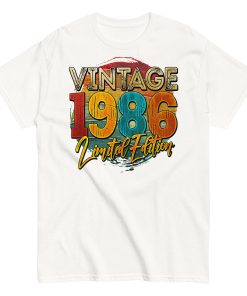 Vintage 1986 Limited Edition Birthday 86 T-shirt