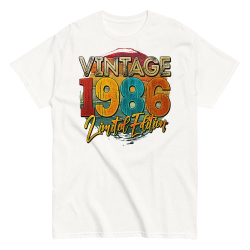 Vintage 1986 Limited Edition Birthday 86 T-shirt