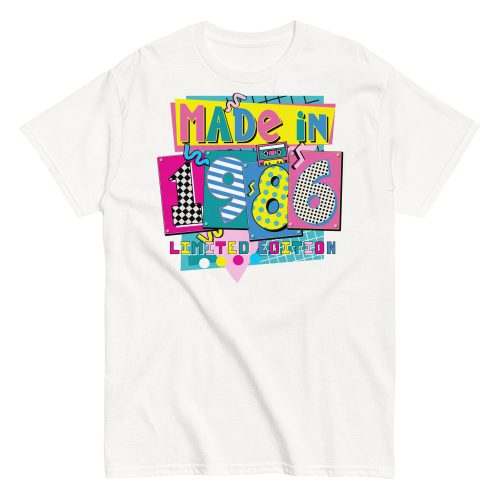 Made in 1986 Retro 80’s T-shirt 1986 Birthday Gift