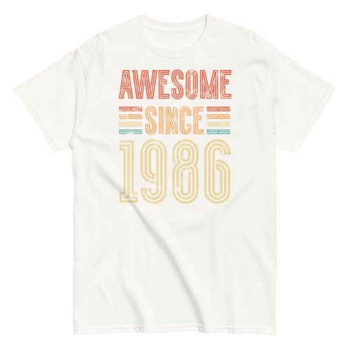 Awesome Since 1986 Retro Birthday Gift T-shirt