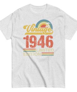 Vintage 1946 Birthday T-shirt Limited Edition Retro Gift